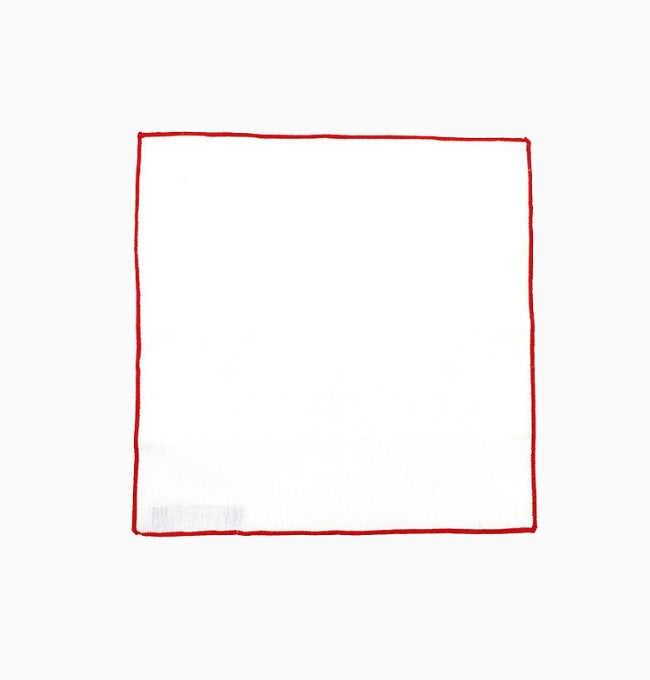 Pochette de Costume Blanc en Lin