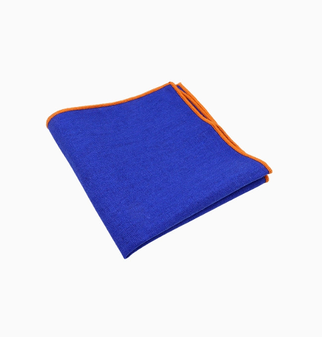 Pochette de Costume Bleu Céleste en Lin