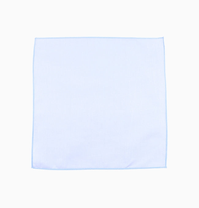 Pochette de Costume Bleu Clair en Coton Côtelé