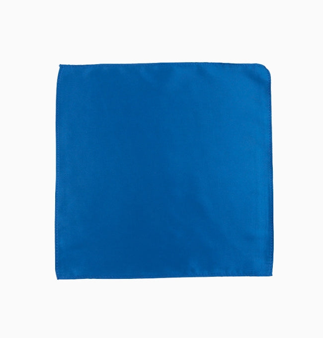 Pochette de Costume Bleu Cobalt en Polyester