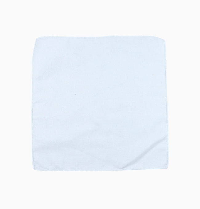 Pochette de Costume Bleu en Coton Côtelé