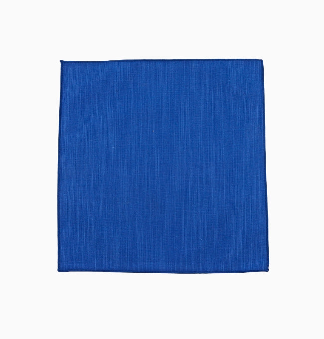 Pochette de Costume Bleu Marine en Coton