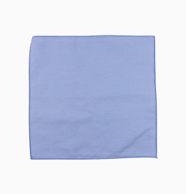 Pochette de Costume Bleu Pétrole en Coton Côtelé