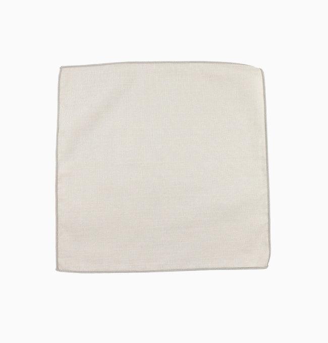 Pochette de Costume Gris en Coton