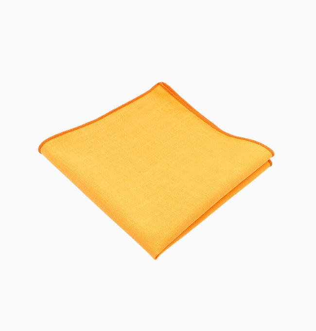 Pochette de Costume Jaune en Coton