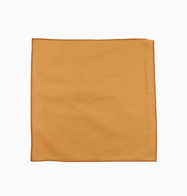 Pochette de Costume Marron Noisette en Coton Côtelé