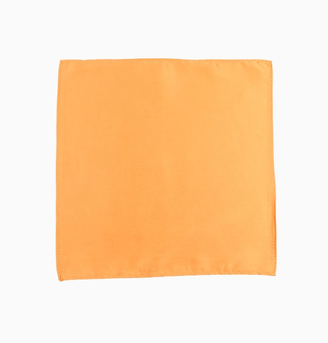 Pochette de Costume Orange Brûlé en Polyester