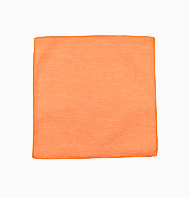 Pochette de Costume Orange en Coton