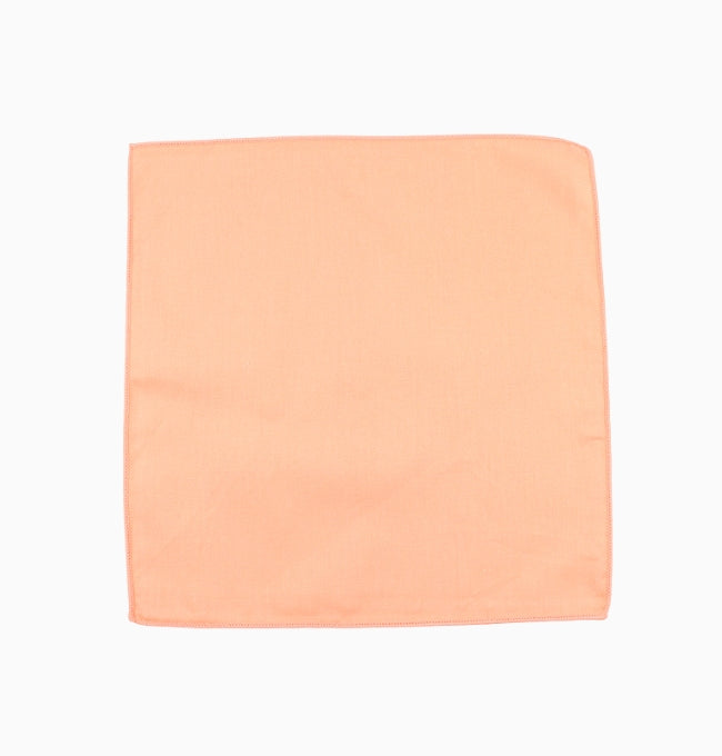 Pochette de Costume Orange Mandarine en Coton Côtelé
