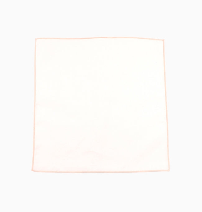 Pochette de Costume Rose en Coton Côtelé