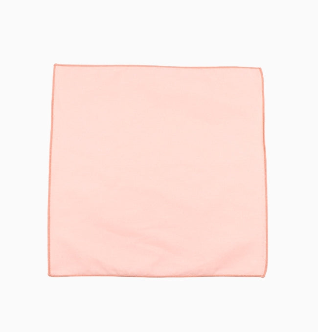 Pochette de Costume Rose Dragée en Coton Côtelé