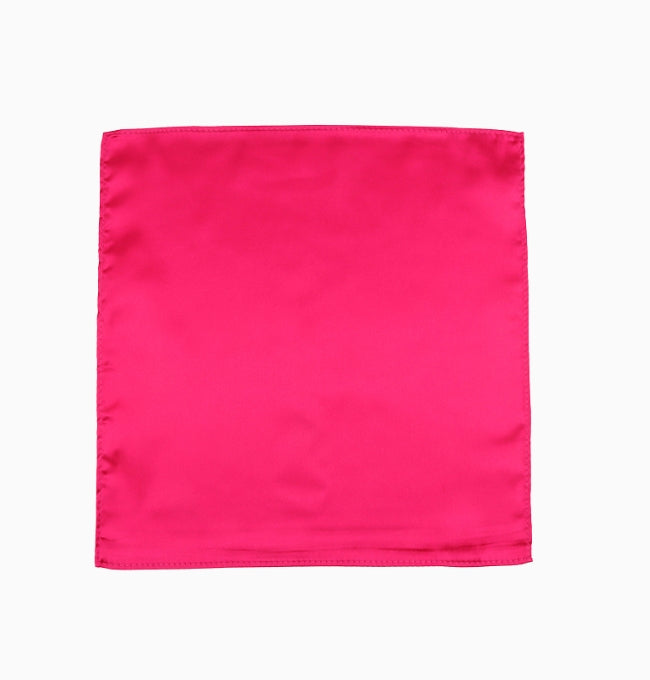 Pochette de Costume Rose Fuchsia en Polyester