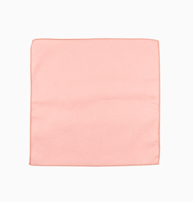 Pochette de Costume Rose Nude en Coton Côtelé
