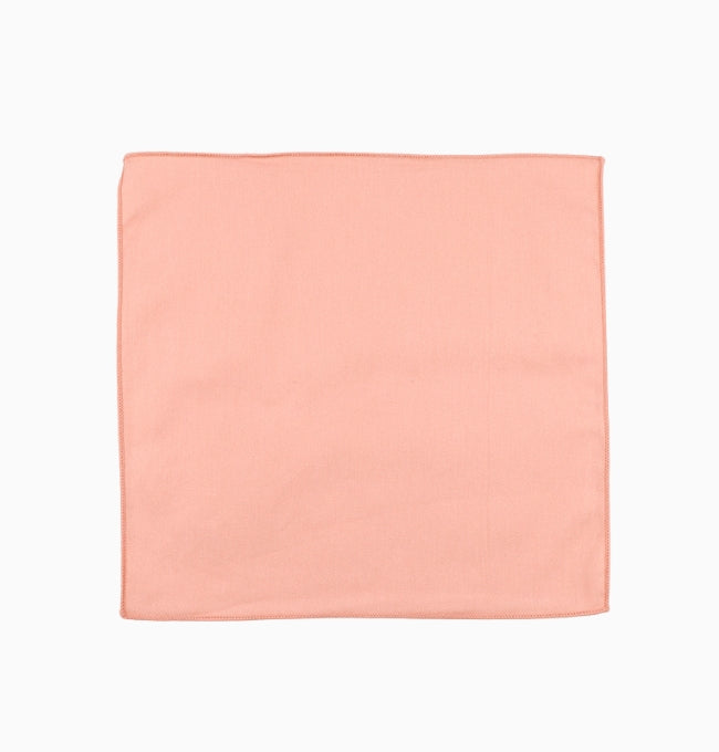 Pochette de Costume Rose Pastel en Coton Côtelé