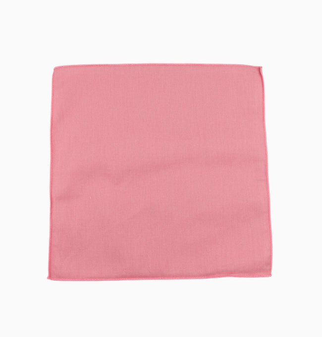 Pochette de Costume Rose Pêche en Coton Côtelé