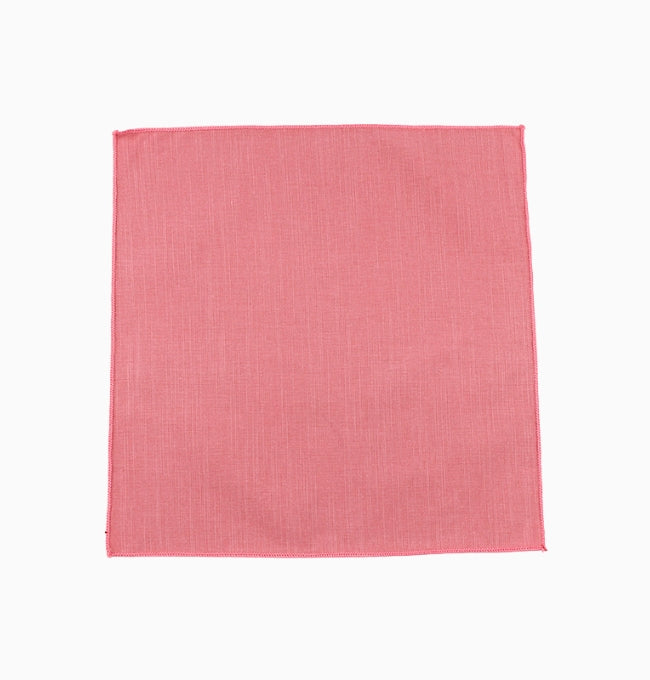 Pochette de Costume Rose en Coton
