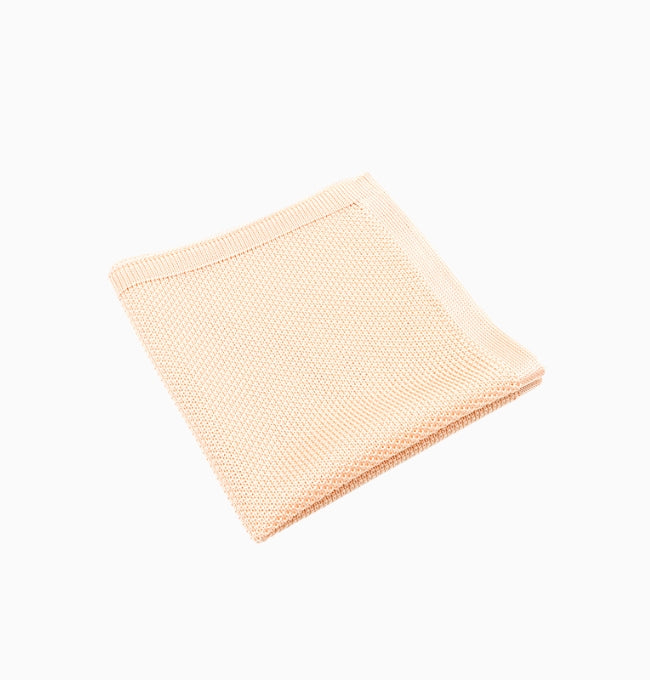 Pochette de Costume Rose Poudré en Tricot