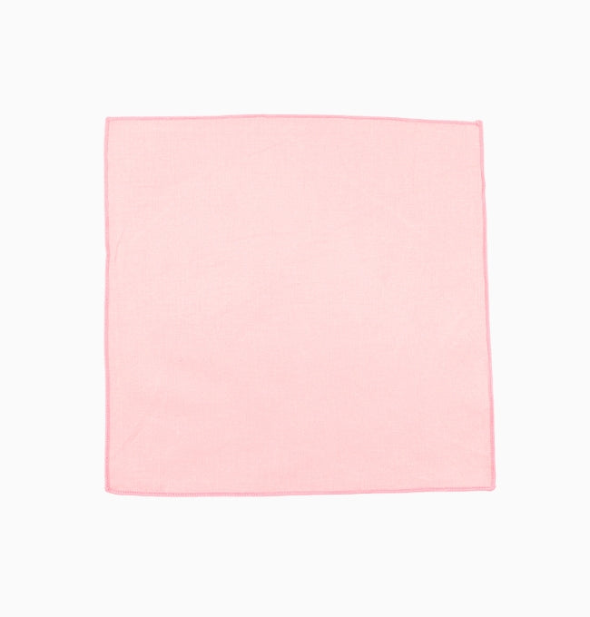 Pochette de Costume Rose Poudré en Coton