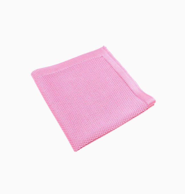 Pochette de Costume Rose en Tricot