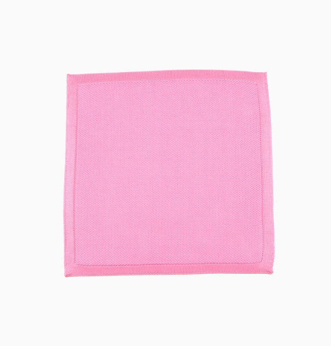 Pochette de Costume Rose en Tricot