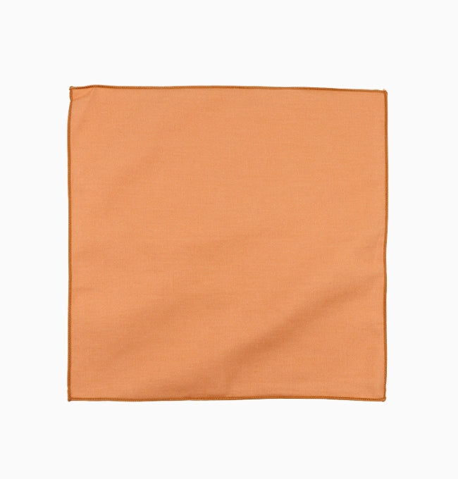 Pochette de Costume Terracotta Argile en Coton Côtelé