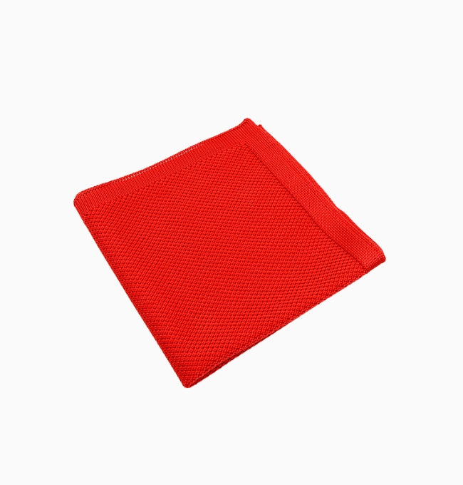 Pochette de Costume Terracotta Brûlé en Tricot
