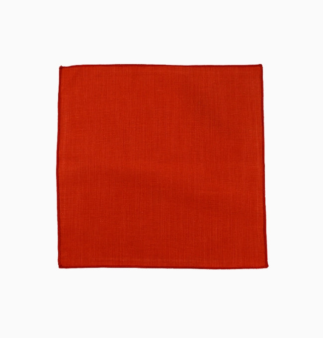 Pochette de Costume Terracotta Clair en Coton