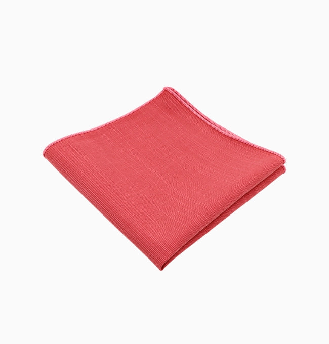 Pochette de Costume Terracotta en Coton