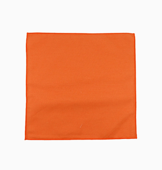 Pochette de Costume Terracotta Cuivré en Coton Côtelé