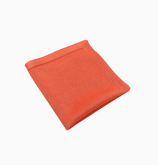 Pochette de Costume Terracotta en Tricot