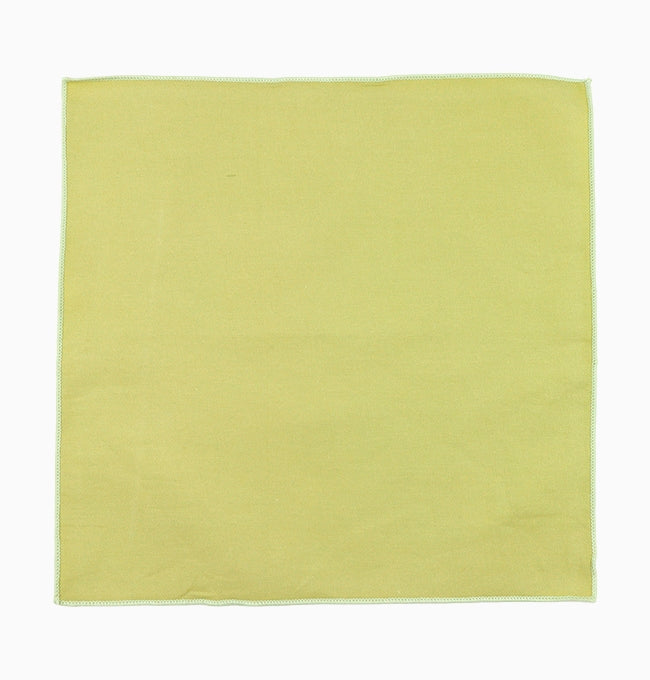 Pochette de Costume Vert Anis en Coton Côtelé