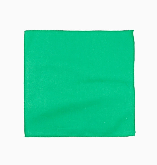 Pochette de Costume Vert Menthe en Coton Côtelé