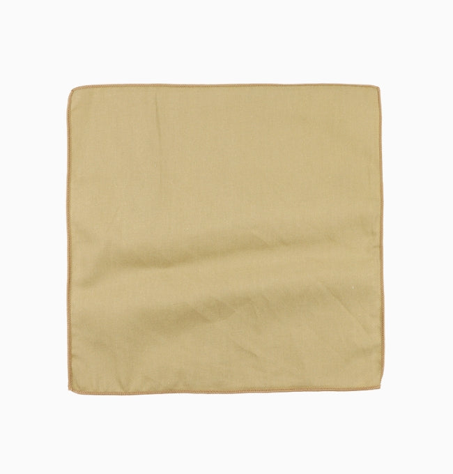 Pochette de Costume Vert Olive en Coton Côtelé
