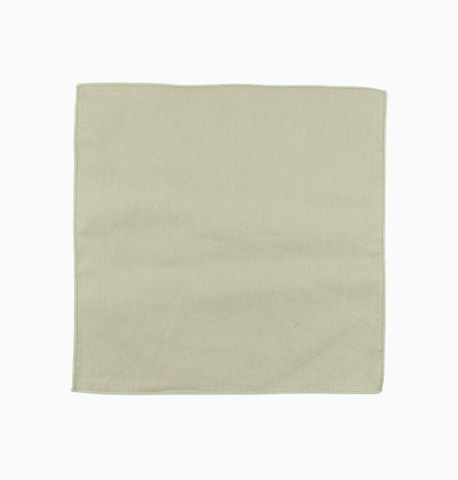 Pochette de Costume Vert Sauge en Coton Côtelé