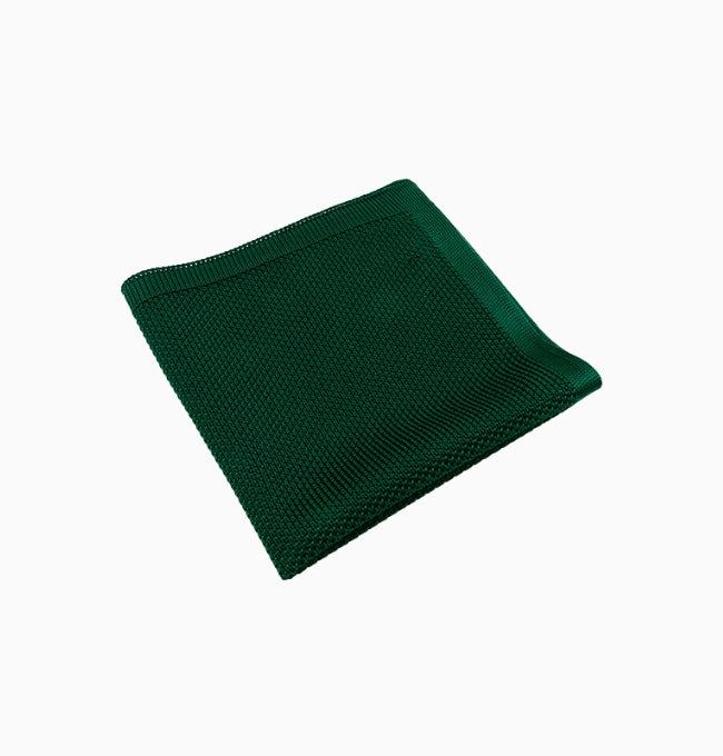 Pochette de Costume Vert en Tricot