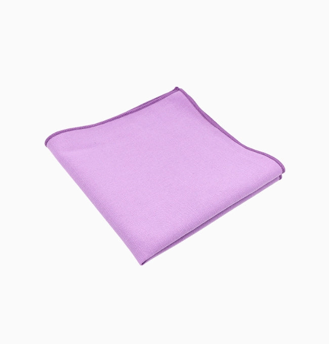 Pochette de Costume Violet en Coton