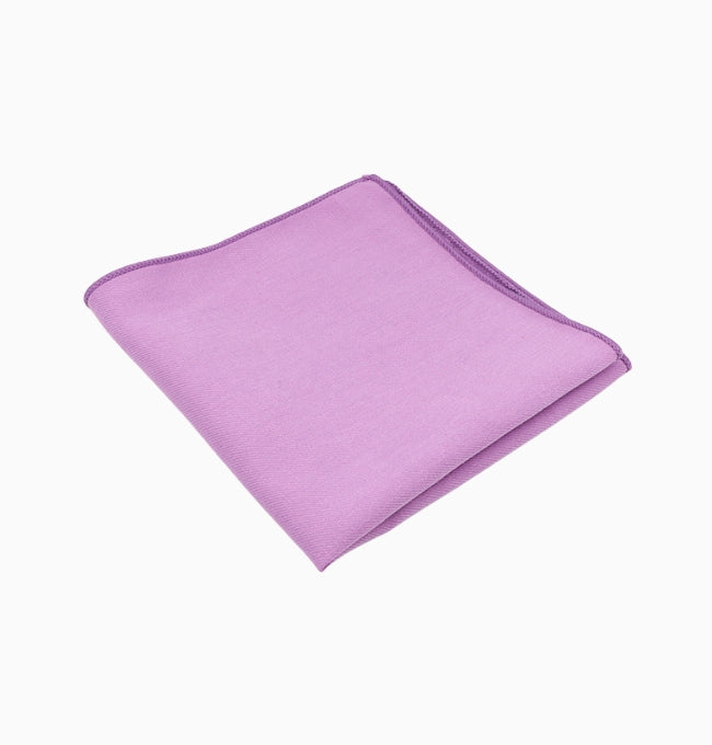 Pochette de Costume Violet en Coton Côtelé