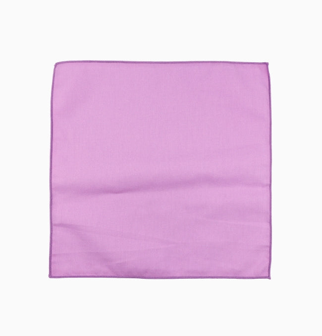 Pochette de Costume Violet en Coton Côtelé