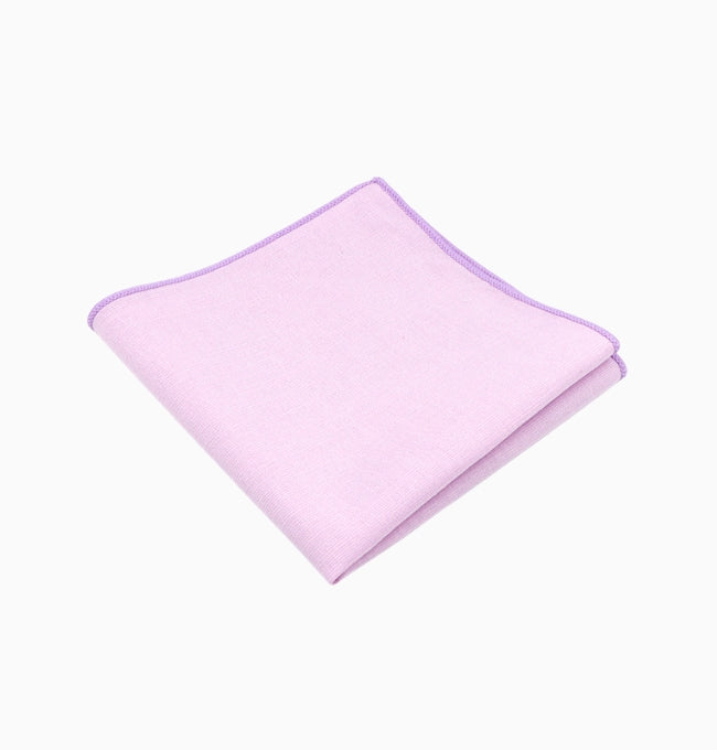 Pochette de Costume Violet Lavande en Coton
