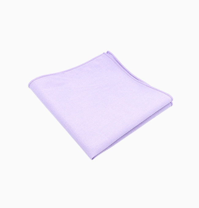 Pochette de Costume Violet Prune en Coton