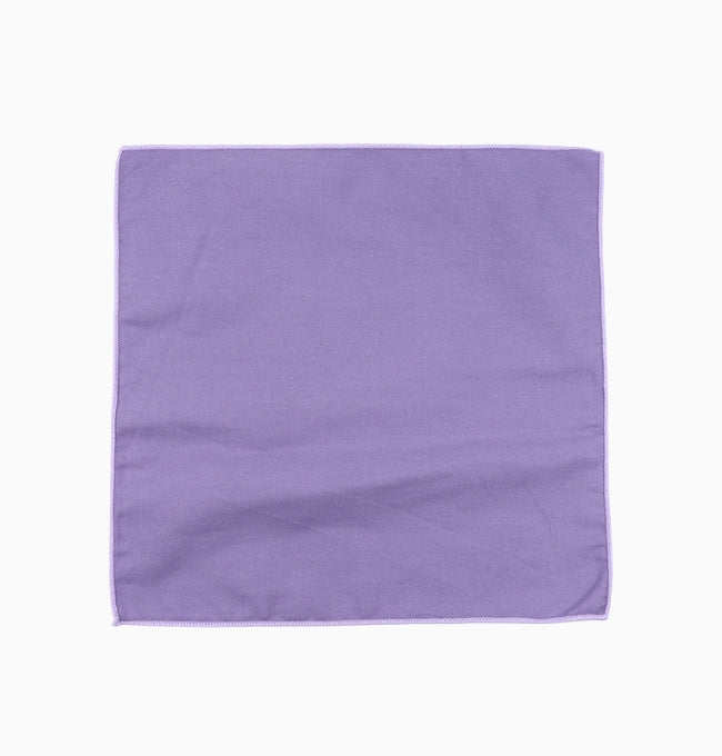 Pochette de Costume Violet Prune en Coton Côtelé
