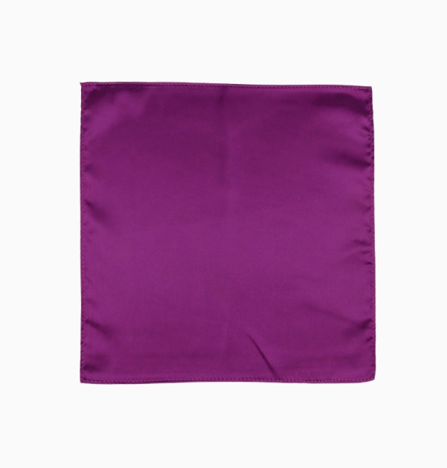 Pochette de Costume Violet Prune en Polyester