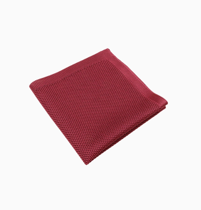 Pochette de Costume Violet Prune en Tricot