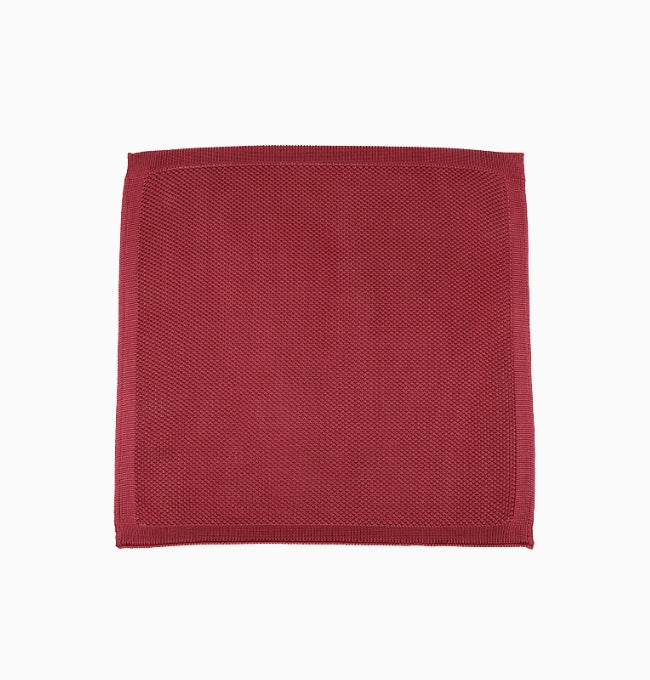 Pochette de Costume Violet Prune en Tricot