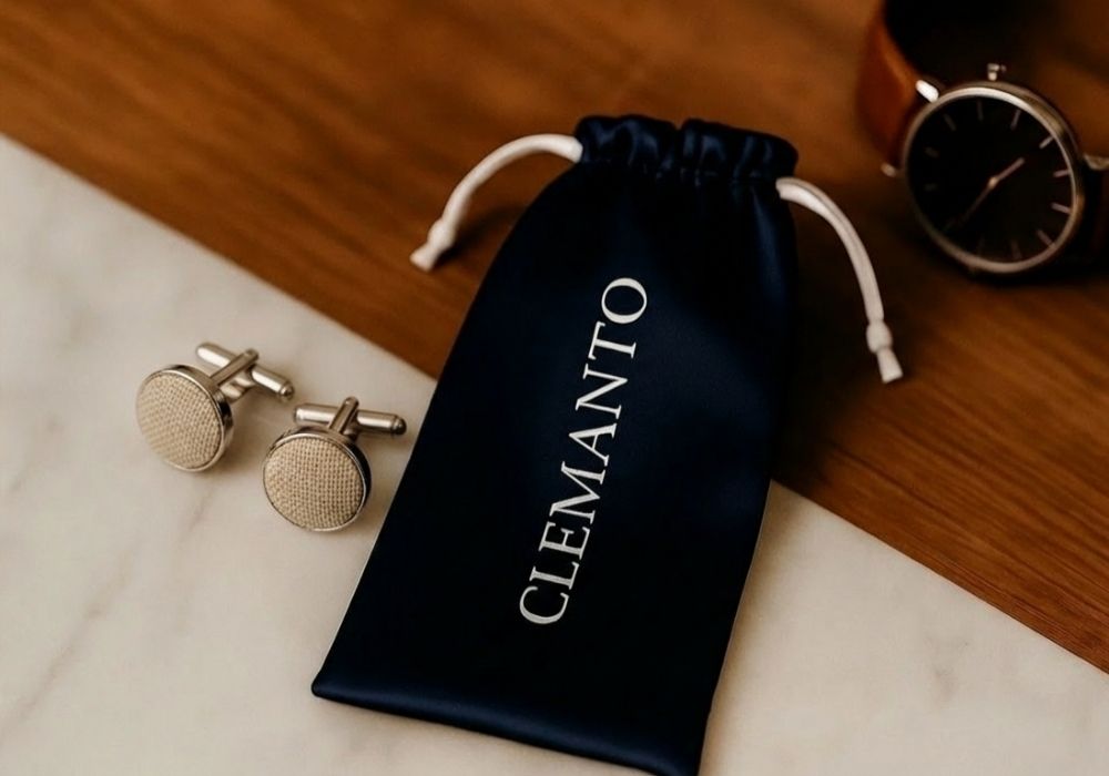 Clemanto - Pochette de Rangement pour Boutons de Manchette