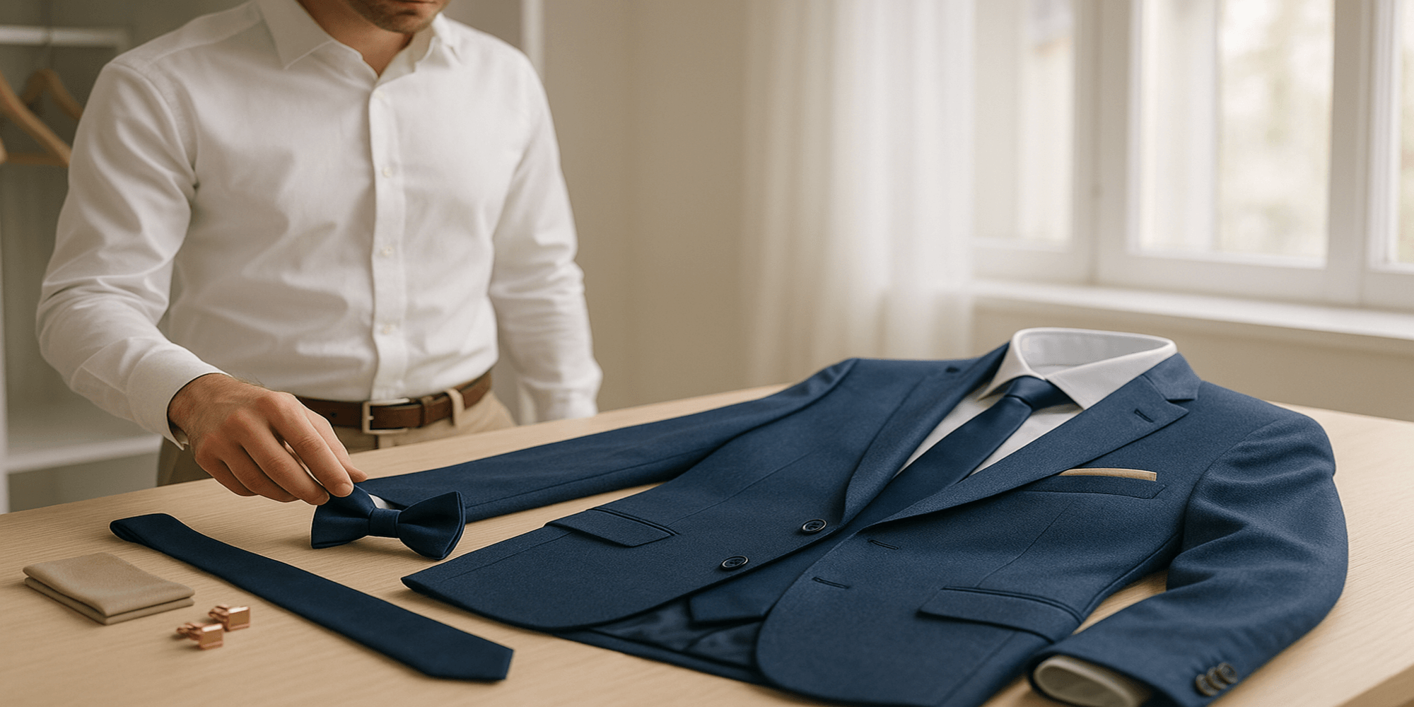 Pourquoi les accessoires de costume bleu marine symbolisent-ils la confiance ?