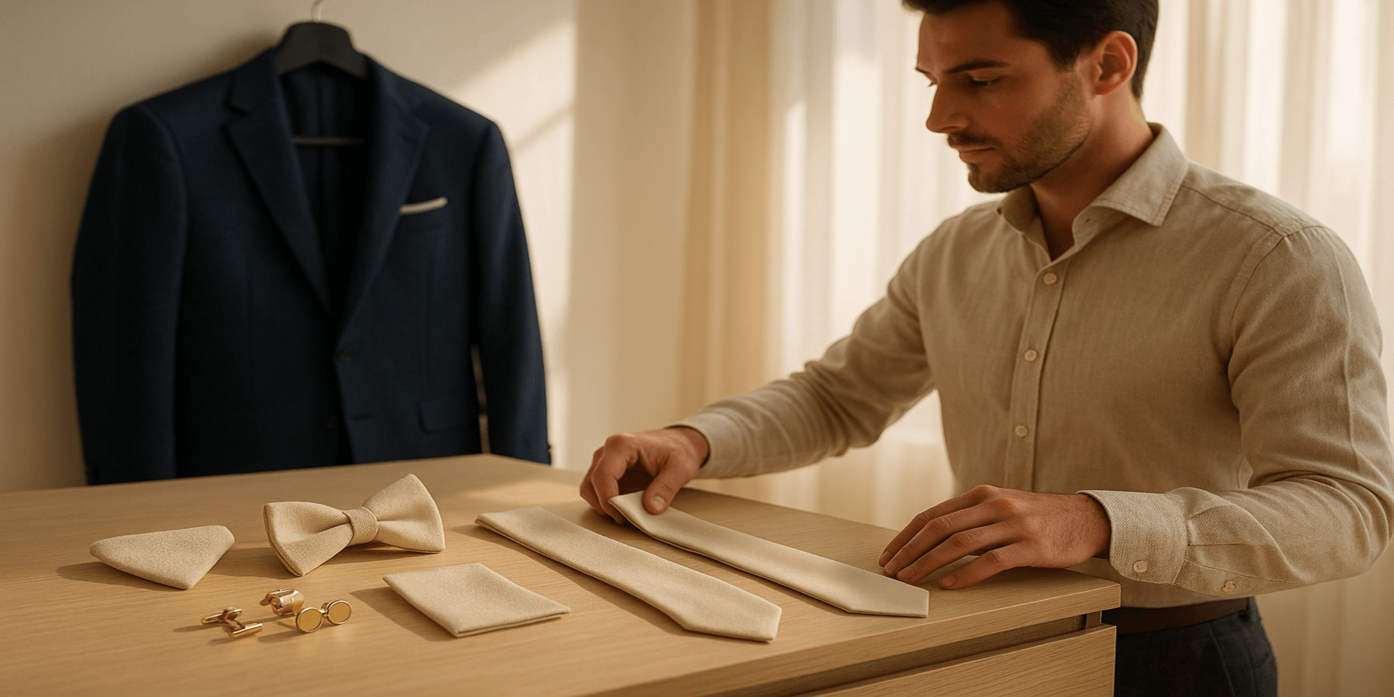 Pourquoi les accessoires de costume beige incarnent-ils l’élégance moderne ?