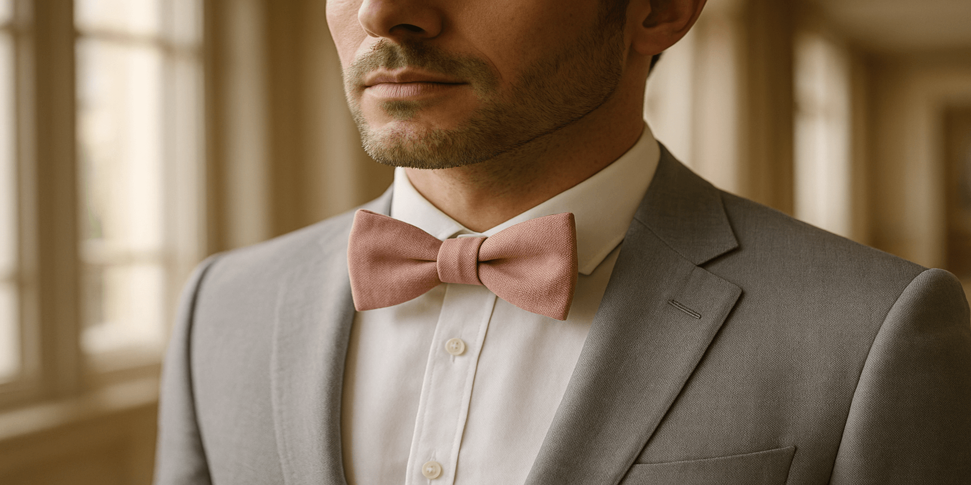 Pourquoi le nœud papillon rose est-il l’atout charme du costume masculin ?