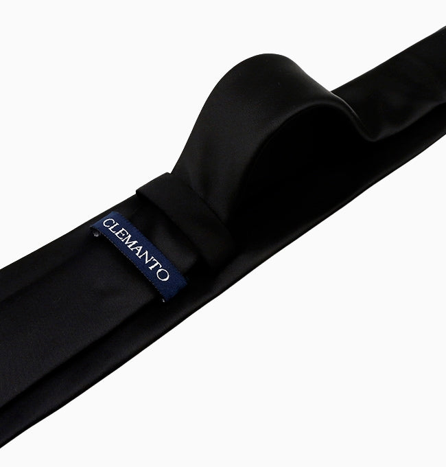 Cravate Noir Homme en Polyester