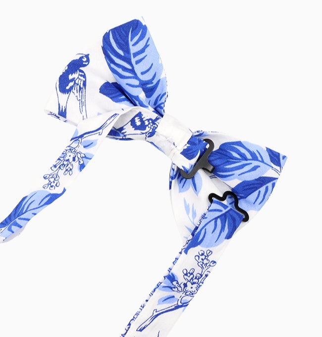 Noeud Papillon Liberty Bleu Myosotis Homme en Coton